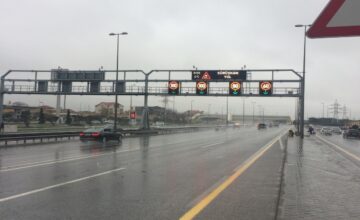 Geschwindigkeitsbegrenzung wegen Regen aufgehoben