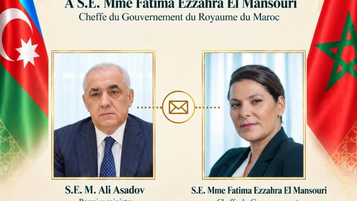 Ali Asadov gratuliert Fatimə Əl-Mənsurini zur Ernennung zur Regierungschefin von Marokko
