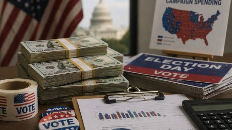 US-Parteien geben an einem Tag einen Rekord von 147 Millionen Dollar für Werbung aus