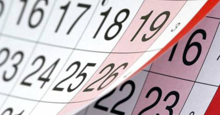 Im November wird es eine 5-tägige Pause geben